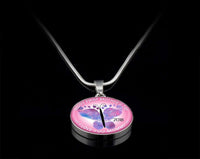 Load image into Gallery viewer, Designs by MyUtopia Shout Out:First Mothers Day 2018 Baby Girl Feet Butterfly Art Liquid Glass Personalized Locket Necklace
