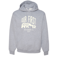 Load image into Gallery viewer, Designs by MyUtopia Shout Out:First Mothers Day Momma Bear / Baby Bear Personalized Adult Hoodie,Athletic Heather / S,Pullover Hoodie
