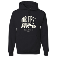 Load image into Gallery viewer, Designs by MyUtopia Shout Out:First Mothers Day Momma Bear / Baby Bear Personalized Adult Hoodie,Black / S,Pullover Hoodie
