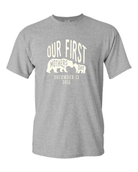 Load image into Gallery viewer, Designs by MyUtopia Shout Out:First Mothers Day Momma Bear / Baby Bear Personalized Adult Unisex T-Shirt,Athletic Heather / S,Adult Unisex T-Shirt
