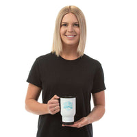 Load image into Gallery viewer, Designs by MyUtopia Shout Out:First Mothers Day Momma Bear / Baby Bear Personalized with Kid&#39;s Names  14 oz Stainless Steel Travel Coffee Mug w. Twist Close Lid
