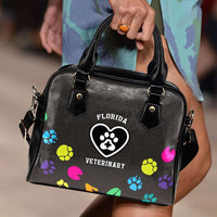 Load image into Gallery viewer, Designs by MyUtopia Shout Out:FL Veterinary Faux Leather Handbag with Shoulder Strap
