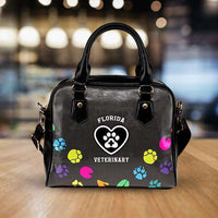 Load image into Gallery viewer, Designs by MyUtopia Shout Out:FL Veterinary Faux Leather Handbag with Shoulder Strap
