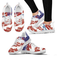 Load image into Gallery viewer, Designs by MyUtopia Shout Out:Flag and Statue of Liberty inspired Running Shoes,Women&#39;s / Ladies US5 (EU35) / Red/White/Blue,Running Shoes
