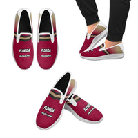 Load image into Gallery viewer, Designs by MyUtopia Shout Out:Florida Seminols Fan #MyTribeMyPride Mens Slip-on Canvas Sneakers, Garnet
