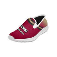 Load image into Gallery viewer, Designs by MyUtopia Shout Out:Florida Seminols Fan #MyTribeMyPride Mens Slip-on Canvas Sneakers, Garnet
