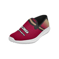 Load image into Gallery viewer, Designs by MyUtopia Shout Out:Florida Seminols Fan #MyTribeMyPride Mens Slip-on Canvas Sneakers, Garnet
