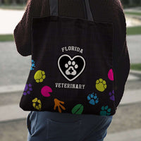 Load image into Gallery viewer, Designs by MyUtopia Shout Out:Florida Veterinary Fabric Totebag Reusable Shopping Tote
