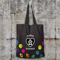 Load image into Gallery viewer, Designs by MyUtopia Shout Out:Florida Veterinary Fabric Totebag Reusable Shopping Tote
