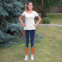 Load image into Gallery viewer, Designs by MyUtopia Shout Out:Fly War Eagle Auburn Football Fan Ladies Fashion Leggings
