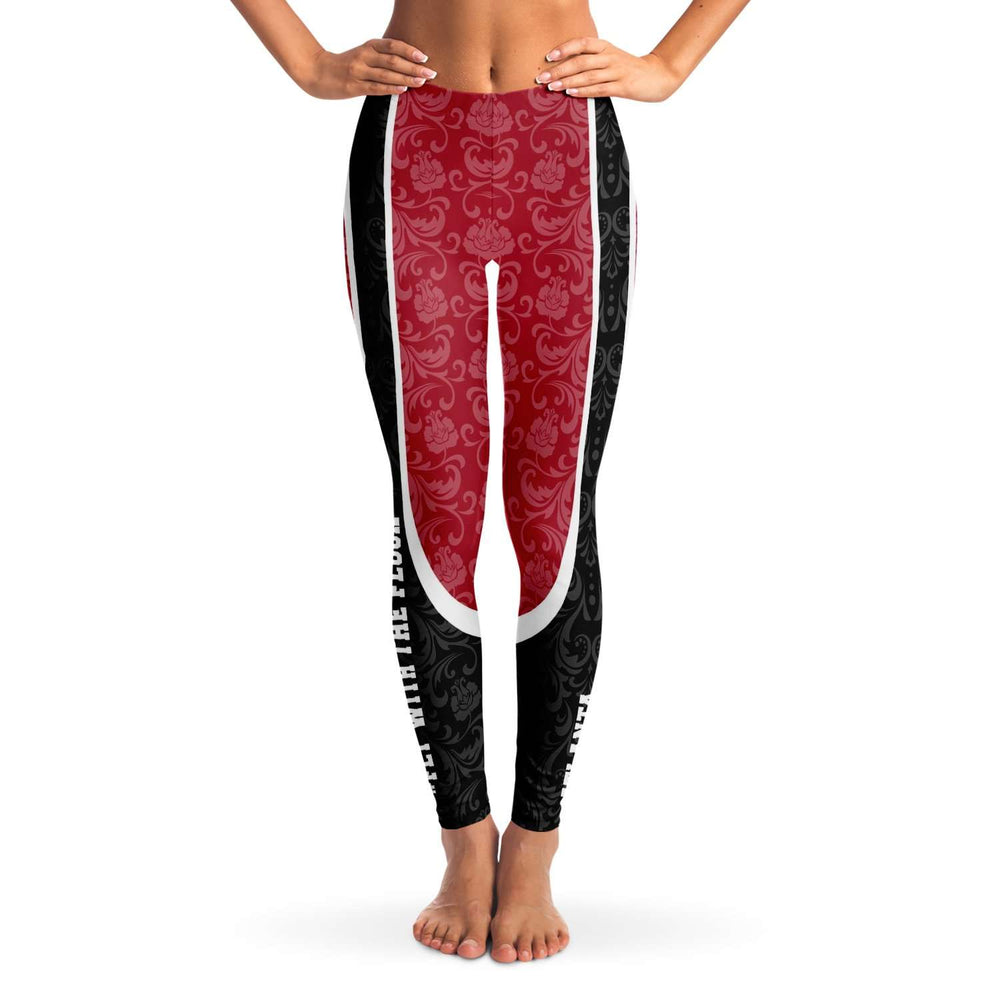 Designs by MyUtopia Shout Out:Fly With The Flock Atlanta Football Fans Ladies Fashion Leggings,XS,Leggings - AOP