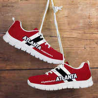 Load image into Gallery viewer, Designs by MyUtopia Shout Out:#FlyWithTheFlock Atlanta Fan Running Shoes,Kid&#39;s / 11 CHILD (EU28) / Red,Running Shoes
