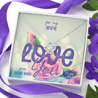 Load image into Gallery viewer, Designs by MyUtopia Shout Out:For My Wife Love You, Eternal Love Knot Necklace With Gift Message Card
