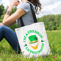 Load image into Gallery viewer, Designs by MyUtopia Shout Out:Freakin&#39; Leprechaun Fabric Totebag Reusable Shopping Tote

