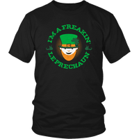 Load image into Gallery viewer, Designs by MyUtopia Shout Out:Freakin&#39; Leprechaun T-Shirt,Black / S,Adult Unisex T-Shirt
