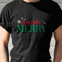 Load image into Gallery viewer, Designs by MyUtopia Shout Out:Freaking Merry Adult Unisex T-Shirt
