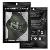 Load image into Gallery viewer, Designs by MyUtopia Shout Out:Freedom isn&#39;t Free, I paid for it, US Veteran Fitted Face Mask w. Adjustable Ear Loops
