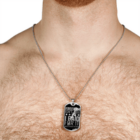 Load image into Gallery viewer, Designs by MyUtopia Shout Out:Freedom Isn&#39;t Free, I Paid For It, US Veteran Personalized Engravable Keepsake Dog Tag
