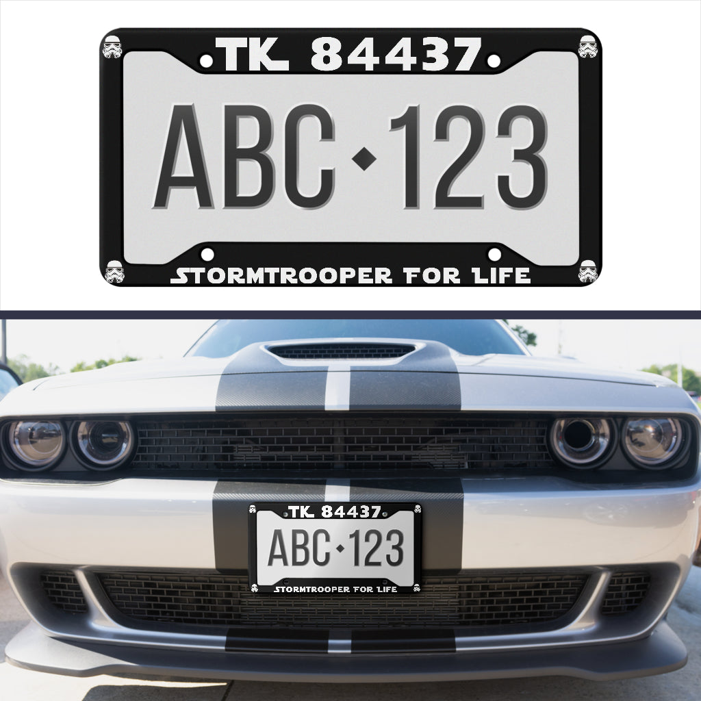 Personalized Stormtrooper for Life License Plate Frame
