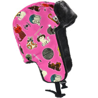 Load image into Gallery viewer, Kitten Wars Trapper, Aviator, Faux Fur Lined Cold Weather Hat
