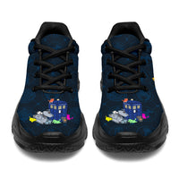 Load image into Gallery viewer, Neko&#39;s Playing with the TARDIS Inspired by Doctor Who Walking Shoes

