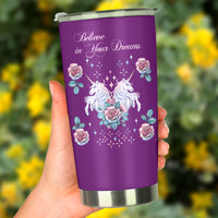 Load image into Gallery viewer, Believe in your Dreams Unicorn Insulated Stainless Steel Tumbler
