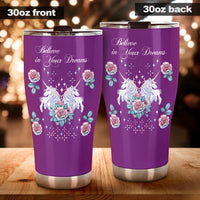 Load image into Gallery viewer, Believe in your Dreams Unicorn Insulated Stainless Steel Tumbler

