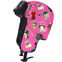 Load image into Gallery viewer, Kitten Wars Trapper, Aviator, Faux Fur Lined Cold Weather Hat
