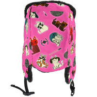 Load image into Gallery viewer, Kitten Wars Trapper, Aviator, Faux Fur Lined Cold Weather Hat
