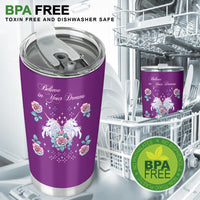 Load image into Gallery viewer, Believe in your Dreams Unicorn Insulated Stainless Steel Tumbler
