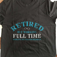 Load image into Gallery viewer, Designs by MyUtopia Shout Out:Full Time Grandparent Adult Unisex Cotton Short Sleeve T-Shirt
