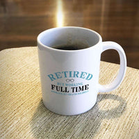 Load image into Gallery viewer, Designs by MyUtopia Shout Out:Full Time Grandparent White Ceramic Coffee Mug,11oz / White,Ceramic Coffee Mug
