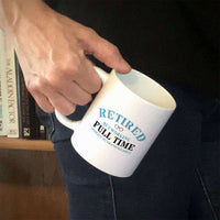 Load image into Gallery viewer, Designs by MyUtopia Shout Out:Full Time Grandparent White Ceramic Coffee Mug
