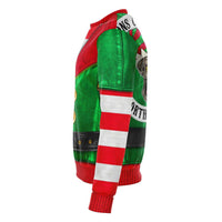 Load image into Gallery viewer, Designs by MyUtopia Shout Out:Funny Christmas Sweater Elf Sons of Santa Biker Jacket - Premium Unisex Fashion Sweatshirt
