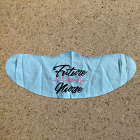 Load image into Gallery viewer, Designs by MyUtopia Shout Out:Future Nurse Fabric Face Covering / Face Mask,Light Blue,Fabric Face Mask
