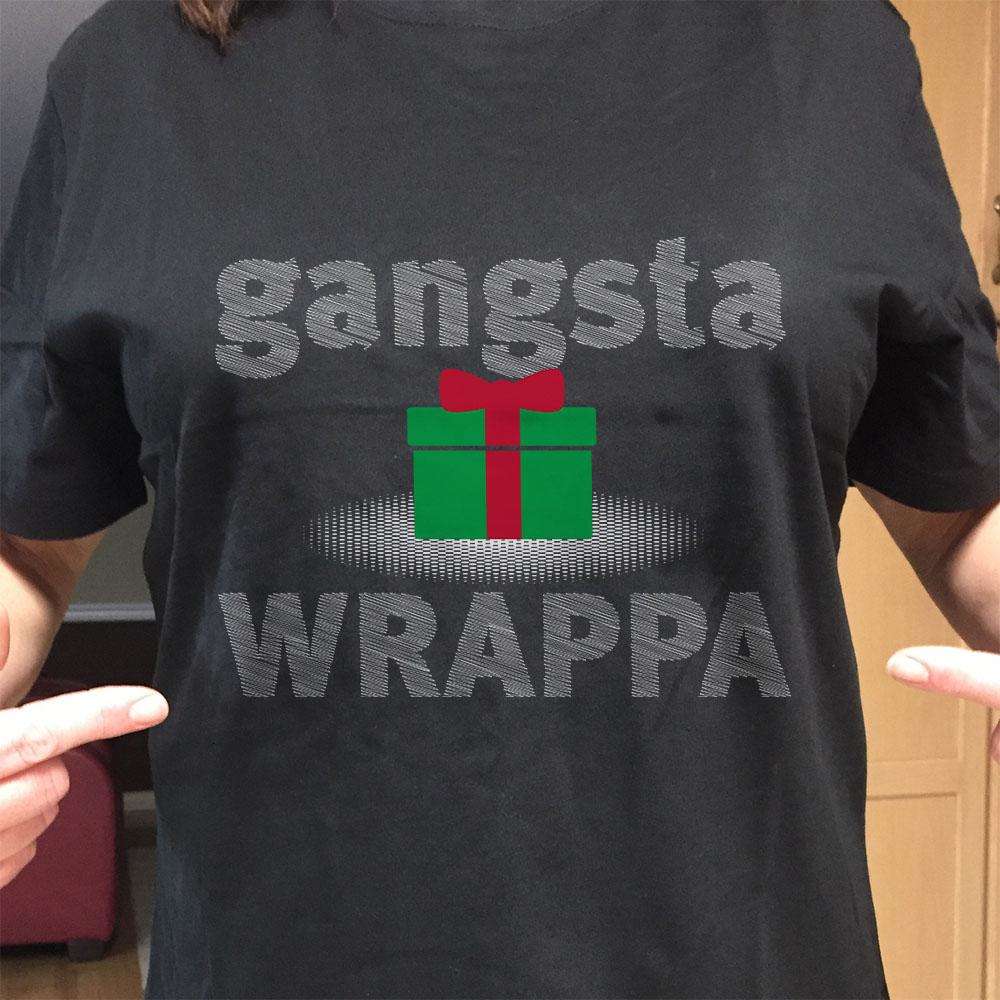 Designs by MyUtopia Shout Out:Gangsta Wrappa Adult Unisex T-Shirt