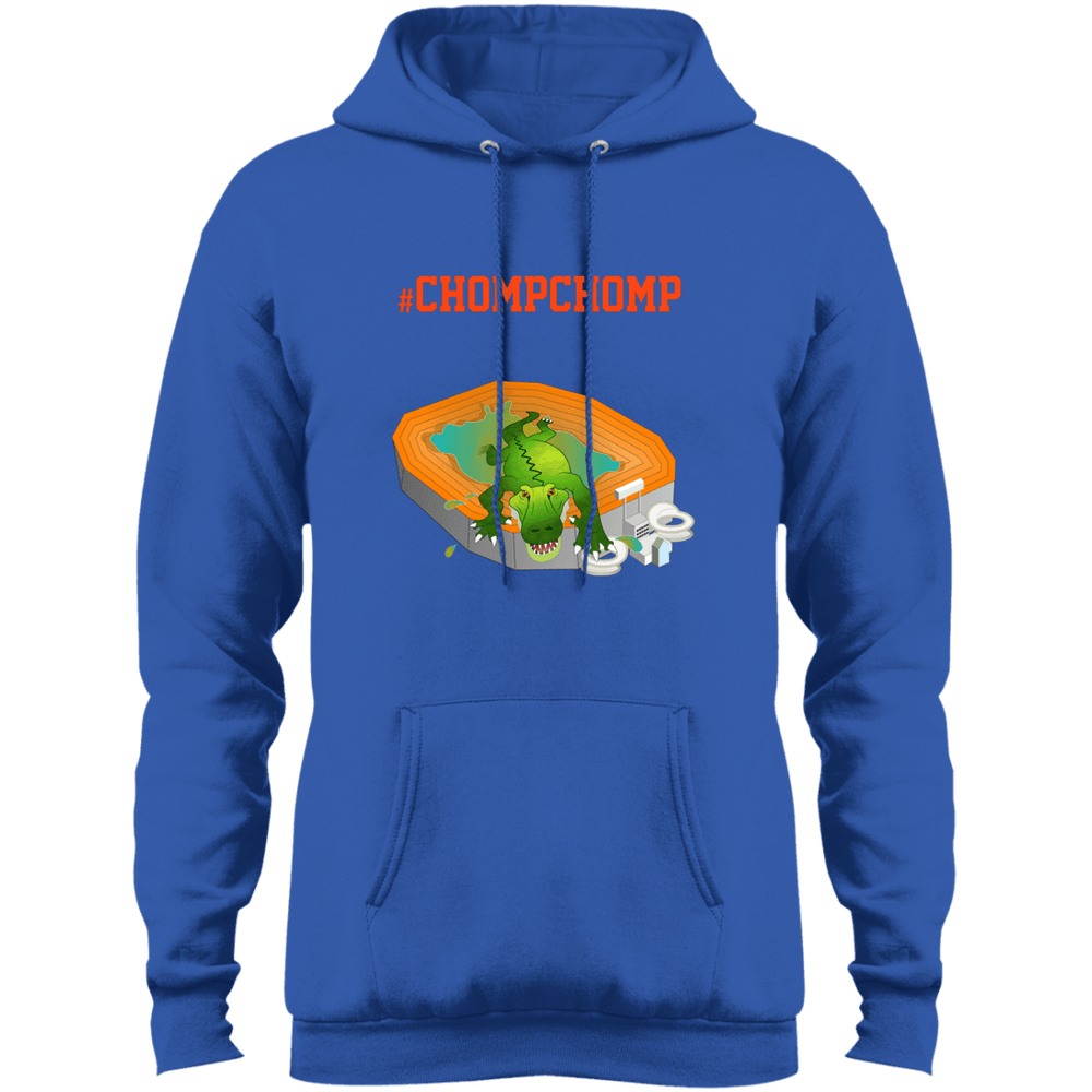 Designs by MyUtopia Shout Out:Gators Fan #ChompChomp Unisex Core Fleece Pullover Hoodie,Royal / S,Sweatshirts