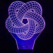 Designs by MyUtopia Shout Out:Geometric Design Turus Knot USB Powered LED Night-light Lamp Glows in Multiple Colors