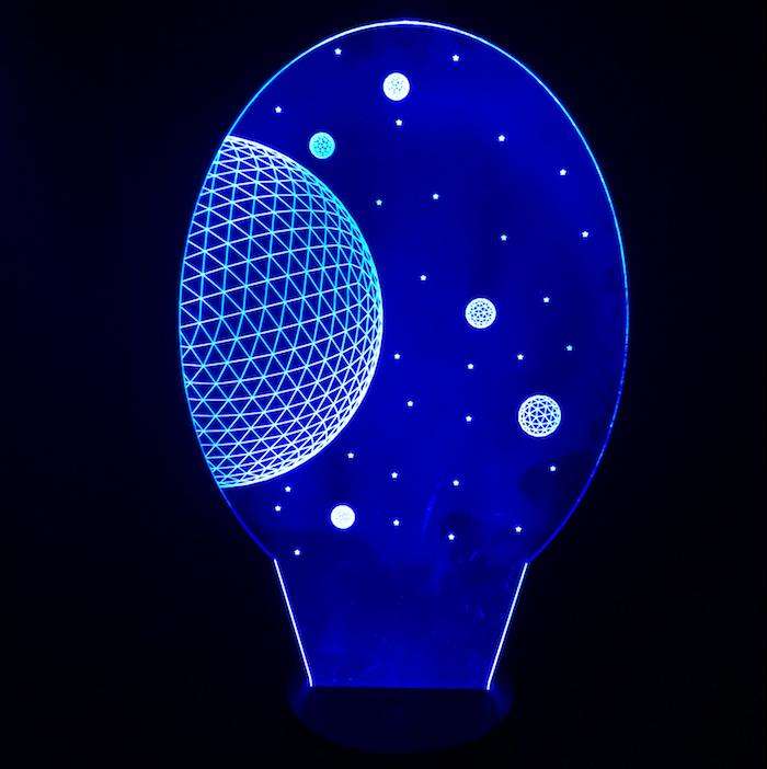 Designs by MyUtopia Shout Out:Geometric Sphere USB Powered LED Night-light Lamp Glows in Multiple Colors