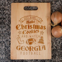 Load image into Gallery viewer, Designs by MyUtopia Shout Out:Georgia Football Christmas Engraved Cutting Board
