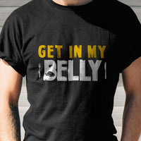 Load image into Gallery viewer, Designs by MyUtopia Shout Out:Get In My Belly Adult Unisex Cotton Short Sleeve T-Shirt
