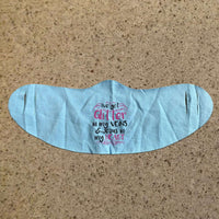 Load image into Gallery viewer, Designs by MyUtopia Shout Out:Glitter In Veins Jesus In My Heart Fabric Face Covering / Face Mask,Light Blue,Fabric Face Mask
