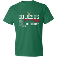Load image into Gallery viewer, Designs by MyUtopia Shout Out:Go Jesus Its Your Birthday - Lightweight T-Shirt,Kelly Green / S,Adult Unisex T-Shirt
