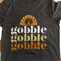 Load image into Gallery viewer, Designs by MyUtopia Shout Out:Gobble Adult Unisex Cotton Short Sleeve T-Shirt
