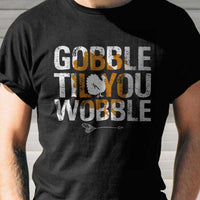 Load image into Gallery viewer, Designs by MyUtopia Shout Out:Gobble Til&#39; You Wobble Adult Unisex Cotton Short Sleeve T-Shirt
