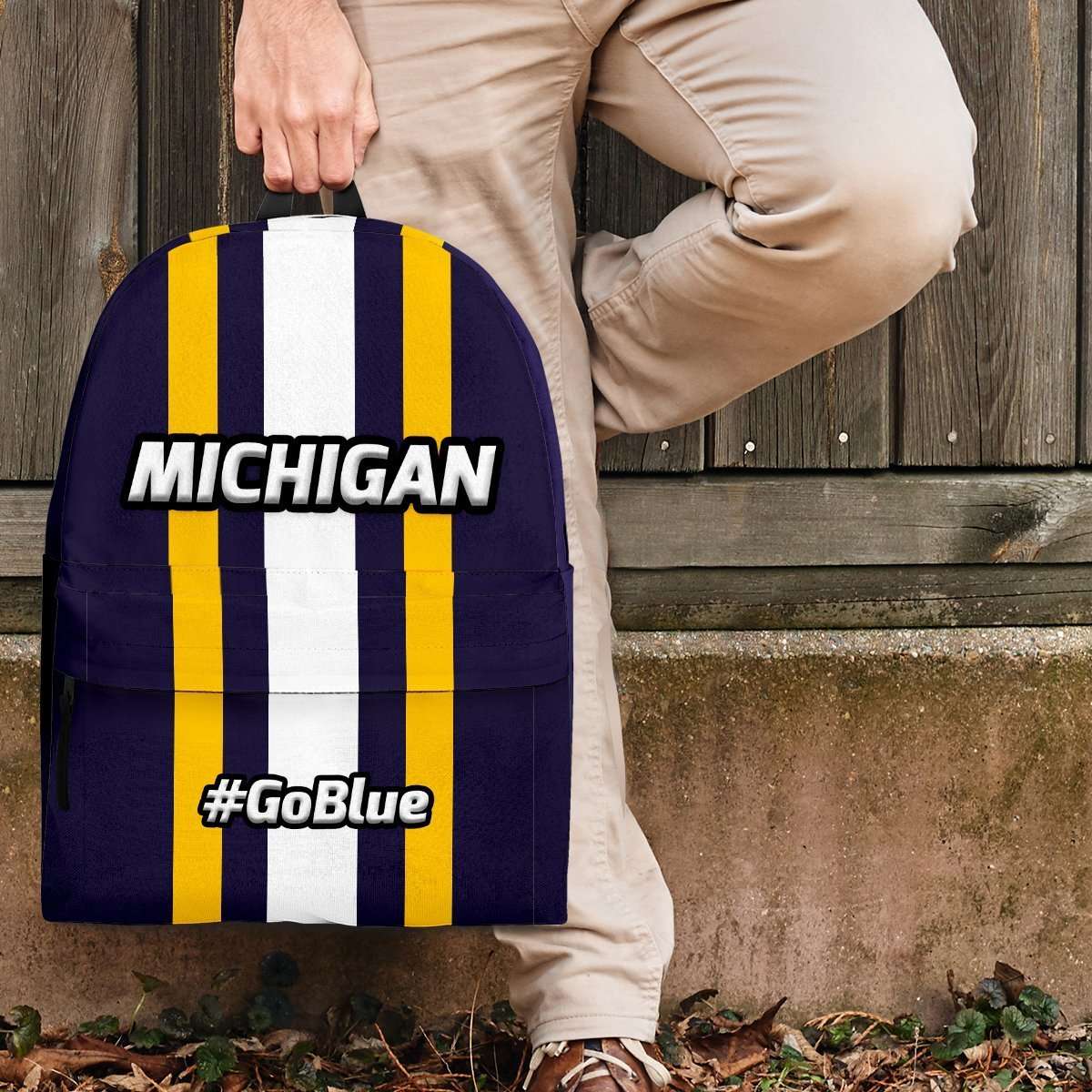 Designs by MyUtopia Shout Out:#GoBlue Michigan Backpack