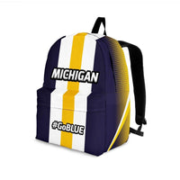Load image into Gallery viewer, Designs by MyUtopia Shout Out:#GoBlue Michigan Backpack
