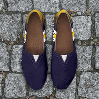 Load image into Gallery viewer, Designs by MyUtopia Shout Out:#GoBlue Michigan Casual Canvas Slip on Shoes Women&#39;s Flats
