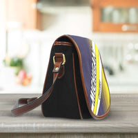 Load image into Gallery viewer, Designs by MyUtopia Shout Out:#GoBlue Michigan Fan Saddlebag Style Canvas Crossbody Purse
