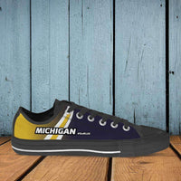 Load image into Gallery viewer, Designs by MyUtopia Shout Out:#GoBlue Michigan Lowtops Shoes
